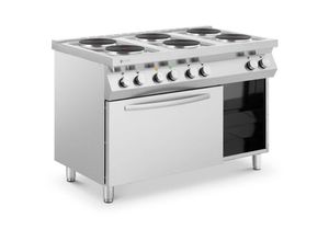 4062859196712 - Royal Catering - Elektroherd Gastronomieherd E-Herd 15 600 w 6 Platten Umluftofen + Unterschrank