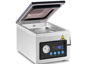 4062859199898 - Royal Catering - Vakuumiergerät Kammervakuumierer Vakuumiergerät Sous-Vide Beutelbreite 26 cm 77 l min 1 bar - Silbern