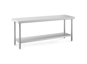 4062859956101 - Royal Catering - Edelstahl Arbeitstisch Edelstahltisch Zerlegetisch Gastro 200 x 60 cm 195 kg