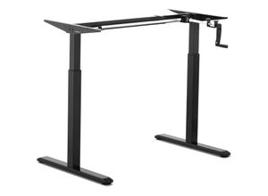 4062859973375 - Fromm&starck - Höhenverstellbarer Schreibtisch Gestell Hubsäulentisch schwarz 70 kg Home Office - Schwarz