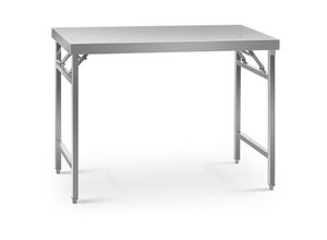 4062859985590 - Royal Catering - Arbeitstisch Edelstahltisch Edelstahl klappbar höhenverstellbar 60x120cm 210 kg