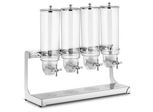 4062859992949 - Royal Catering - Müslispender Portionierer für Müsli Cerealienspender Cornflakesspender 4 x 35 l