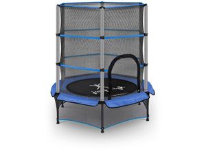 4062859994509 - Kindertrampolin Trampolin Kleines Trampolin Mit Netz ø 140 Cm Bis 80 Kg Blau - Blau