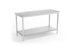 4062859999023 - Royal Catering - Arbeitstisch Edelstahl Edelstahltisch Küchentisch Gastro Tisch 150x60 cm 230 kg