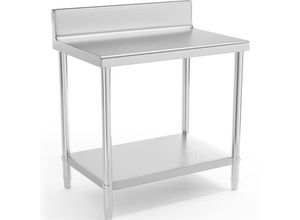 4062859999054 - Royal Catering - Edelstahltisch Edelstahl Arbeitstisch Zerlegetisch Gastro Aufkantung 90x60cm 4062859999054 - Royal Catering - Edelstahltisch Edelstahl Arbeitstisch Zerlegetisch Gastro Aufkantung 90x60cm