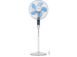 4062861006825 - Standventilator Silent mit Fernbedienung und Display mobiler Lüfter Oszillation 80° 60 Watt Ventilator leise Höhe verstellbar