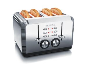 4062861008423 - Arendo Toaster für 4 Scheiben 1630 W Automatik Edelstahl Wärmeisolierendes Doppelwandgehäuse silber