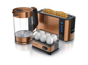 4062861057339 - Arendo Frühstücksset 3 teilig Wasserkocher Toaster Eierkocher 4062861057339 - Arendo Frühstücksset 3 teilig Wasserkocher Toaster Eierkocher