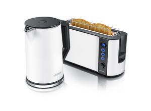 4062861057384 - Arendo Frühstücks-Set 2-Scheiben Langschlitz-Toaster Wasserkocher 15L Weiß