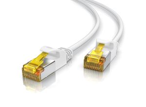 4062861057506 - Primewire Ultra Slim Patchkabel Cat 7 - LAN Ethernet Gigabit Kabel - 10000 Mbit - U FTP PIMF Schirmung - Netzwerkkabel - 20m