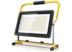 4062861072387 - 200W LED Baustrahler - Arbeitsscheinwerfer - Bauscheinwerfer - Standgestell und Tragegriff - 16000 Lumen - 4 m Stromkabel - Metallgehäuse