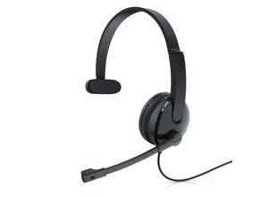 4062861072929 - CSL PC Office Headset mit Mikrofon - Kopfhörer mit beweglichem Mikrofonarm - 35 mm Klinkenstecker -großes Ohrpolster - freisprechen - Chat Callcenter