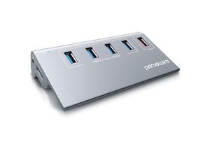 4062861801192 - Primewire - USB HUB 32 Gen1 USB Adapter USB Verteiler 5-Port kompatibel mit Windows Desktop-PCs Notebooks Laptops MacBooks (bis 2015) Mac