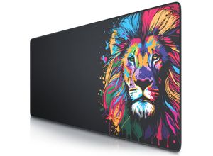 4062861801246 - XXL Speed Gaming Mauspad Schwarz 900 x 400mm XXL Mousepad Tischunterlage Large Size verbessert Präzision und Geschwindigkeit