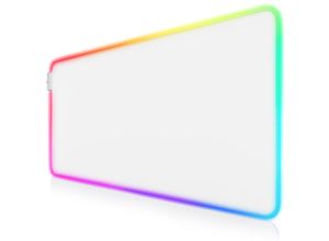 4062861804575 - TITANWOLF - RGB Gaming Mauspad - LED Schreibtischunterlage - 900x400 mm Übergröße - XXL Mousepad - LED Multi Color - 11 Beleuchtungs-Modi