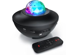 4062861806654 - MyBeo LED Sternenhimmel Projektor - Kinder Erwachsene - Sternenprojektor Nachtlicht - Sternenlicht Projektor mit 360°Drehen Ozeanwellen - Bluetooth