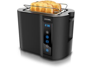 4062861807897 - Arendo Toaster Kurzschlitz Brötchenaufsatz Wärmeisoliertes Gehäuse Display Touch