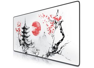 4062861808863 - XXL Speed Gaming Mauspad Schwarz 900 x 400mm XXL Mousepad Tischunterlage Large Size verbessert Präzision und Geschwindigkeit