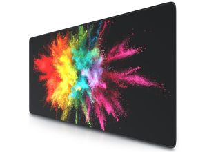 4062861813386 - XXL Speed Gaming Mauspad Schwarz 900 x 400mm XXL Mousepad Tischunterlage Large Size verbessert Präzision und Geschwindigkeit