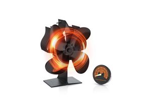 4062861813553 - Kaminventilator mit Thermometer 4 Rotorblätter stromlos leise 4062861813553 - Kaminventilator mit Thermometer 4 Rotorblätter stromlos leise