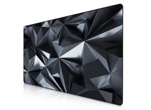 4062861825334 - Gaming Mauspad XXXL Speed Gaming Mousepad 1200x600 mm Deskpad rutschfest & abwaschbar für Speed & Präzision Black Crystal