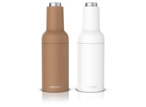 4062861825730 - Arendo elektrische Salz- & Pfeffermühle weiß braun Batterie LED-Licht Keramikmahlwerk einstellbar 4062861825730 - Arendo elektrische Salz- & Pfeffermühle weiß braun Batterie LED-Licht Keramikmahlwerk einstellbar
