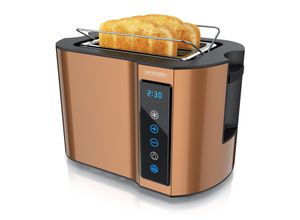 4062861826256 - Arendo Toaster Wärmeisoliertes Doppelwandgehäuse Display mit Restzeitanzeige 2 kurze Schlitze für 2 Scheiben 800 W Touchpanel Brötchenaufsatz 7 Bräunungsgrade Brotscheibenzentrierung 4062861826256 - Arendo Toaster Wärmeisoliertes Doppelwandgehäuse Display mit Restzeitanzeige 2 kurze Schlitze für 2 Scheiben 800 W Touchpanel Brötchenaufsatz 7 Bräunungsgrade Brotscheibenzentrierung