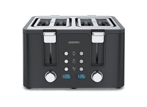 4062861826683 - Arendo Toaster 4 kurze Schlitze für 4 Scheiben 1750 W Automatik Edelstahl Wärmeisolierendes Doppelwandgehäuse 4062861826683 - Arendo Toaster 4 kurze Schlitze für 4 Scheiben 1750 W Automatik Edelstahl Wärmeisolierendes Doppelwandgehäuse