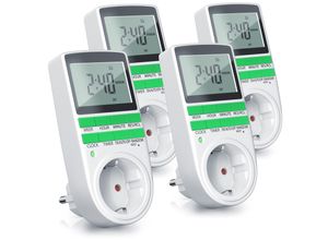 4062861827178 - 4x Zeitschaltuhr digital programmierbar LCD Display Steckdosen Timer max 3680W 4062861827178 - 4x Zeitschaltuhr digital programmierbar LCD Display Steckdosen Timer max 3680W