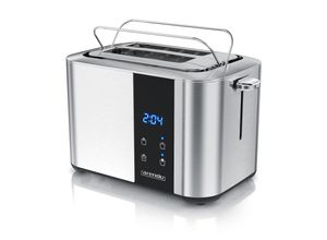 4062861836071 - Arendo Toaster Edelstahl mit Brötchenaufsatz Display & Touch wärmeisoliert verschiedene Schlitze