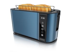 4062861836286 - Arendo Toaster Edelstahl mit Brötchenaufsatz Display & Touch wärmeisoliert verschiedene Schlitze