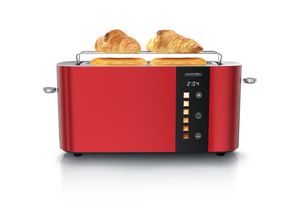 4062861837054 - Arendo Toaster Edelstahl Langschlitz Touch Display Bräunungsgrad- & Restzeitanzeige 1 langer Schlitz 2 Scheiben 1000 W Brötchenaufsatz wärmeisoliert 4062861837054 - Arendo Toaster Edelstahl Langschlitz Touch Display Bräunungsgrad- & Restzeitanzeige 1 langer Schlitz 2 Scheiben 1000 W Brötchenaufsatz wärmeisoliert