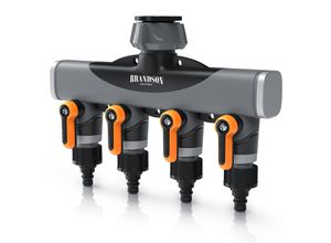 4062861837436 - 4-Wege Verteiler 3 4 Zoll 2-tlg Wasserverteiler Schlauchverteiler regulierbar für Gartenschlauch & Gartenbewässerung 4062861837436 - 4-Wege Verteiler 3 4 Zoll 2-tlg Wasserverteiler Schlauchverteiler regulierbar für Gartenschlauch & Gartenbewässerung