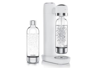 4062861837818 - Arendo Wassersprudler Soda Maker mit 2x 1000 ml Flaschen kompatibel mit 60l CO2 Zylindern (Set 3-tlg Soda Maker PET-Flasche) Soda Streamer + 2 Wasserflaschen BPA-frei fein dosierbar Carbonator