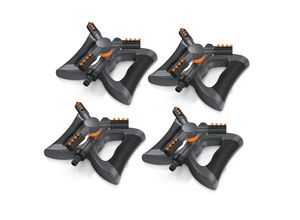 4062861837917 - 4x Kreisregner Garten Sprinkler 360° Rasensprenger 3 Arm Rasensnsprikler rotierend für Flächen bis 314 m² Sprenger Bewässerungssystem Bewässerungsanlagen Gardena kompatibel