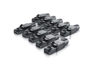 4062861841693 - Primewire 10x Netzwerk-Adapter RJ-45 (Ethernet) zu Netzwerkkabel Netzwerkstecker RJ45 CAT 8 - Gigabit Ethernet LAN Kabel - 40 Gbit s schwarz