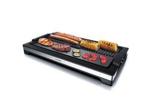 4062861843260 - Arendo Tischgrill elektrisch - XXL Elektrogrill Party Grill - abnehmbare Platte - Fettauffangschale - für BBQ Steaks Würstchen Fisch Gemüse etc