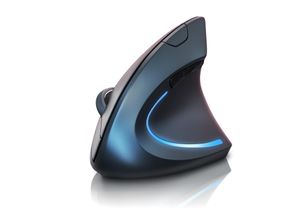 4062861844250 - TITANWOLF - Maus Vertikal Wireless - ergonomische Funk Vertikalmaus 24 Ghz - USB Vertical Mouse - Funkmaus ergonomisches Design - armschonend