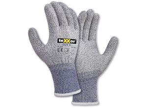 4062899105002 - teXXor® Schnittschutz-Strickhandschuhe CUT C ohne Beschicht Grau-meliert Blau