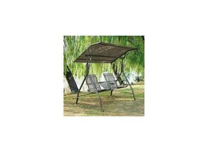 4062948003082 - Bigtree - 2 Seater Hollywood Swing with Reclining Function with Sun Canopy for Outdoor Garden Swing Swing Bench with Rain Cover