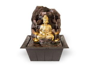 4062961002710 - Zimmerbrunnen Buddha mit LED Beleuchtung