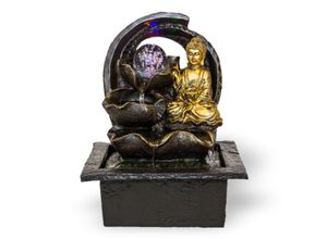 4062961005506 - Zimmerbrunnen Buddha mit rotierender Kugel