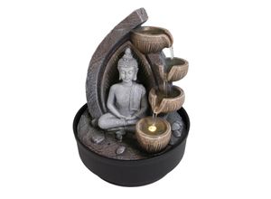 4062961010098 - Zimmerbrunnen mit LED-Beleuchtung Dekobrunnen “Buddha Dhyana” für die Wohnung