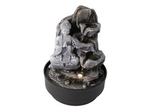 4062961010104 - Lemodo Zimmerbrunnen mit LED-Beleuchtung Dekobrunnen “Buddha Anjali Mudra”