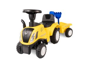 4062961011392 - Lemodo Rutschauto Traktor New Holland mit Anhänger blau