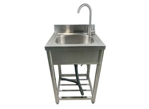 4062961011569 - Lemodo Spültisch freistehend mit Kalt Warm Anschluss M 548 x 495 x 90 cm