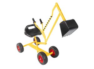 4062961012634 - Sitzbagger aus Metall Sandbagger mit 360º Drehung und Räder Kinderbagger