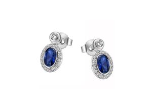 4063009313829 - Paar Ohrstecker FIRETTI Schmuck Geschenk Silber 925 Ohrschmuck Ohrringe Gr Silber 925 (Sterlingsilber) blau (silberfarben blau kristallweiß kristallweiß) Damen Ohrstecker mit Zirkonia (synth)