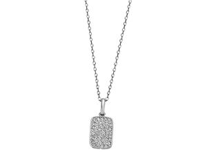 4063009379870 - Kette mit Anhänger FIRETTI Schmuck Geschenk Silber 925 Halsschmuck Halskette Ankerkette Halsketten Gr Silber 925 (Sterlingsilber) Länge 45 cm silberfarben (silberfarben kristallweiß) Damen mit Zirkonia (synth)