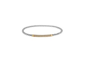 4063009406675 - Armband FIRETTI Schmuck Geschenk Silber 925 Armschmuck Armkette Kugelkette Armbänder Gr Silber 925 (Sterlingsilber) goldfarben (silberfarben gelbgoldfarben kristallweiß kristallweiß) Damen mit Zirkonia (synth)